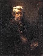 REMBRANDT Harmenszoon van Rijn Portrait of the Artist at His Easel gu USA oil painting artist